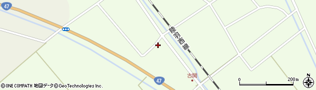 山形県東田川郡庄内町古関土手の下周辺の地図