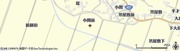 宮城県栗原市栗駒稲屋敷小関前周辺の地図