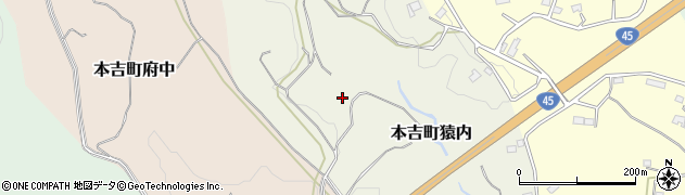 宮城県気仙沼市本吉町猿内周辺の地図