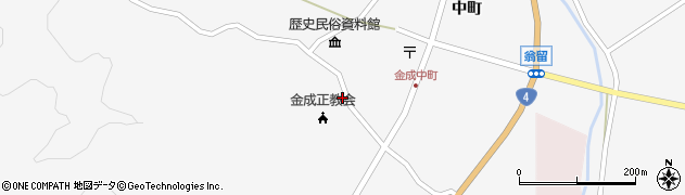 宮城県栗原市金成上町西裏61周辺の地図