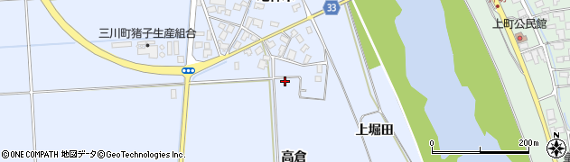 山形県東田川郡三川町猪子高倉周辺の地図