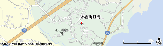 宮城県気仙沼市本吉町日門80周辺の地図