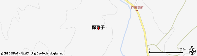 岩手県一関市藤沢町大籠保登子周辺の地図