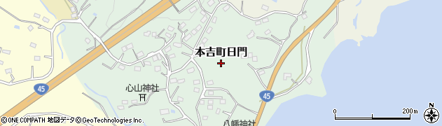 宮城県気仙沼市本吉町日門周辺の地図