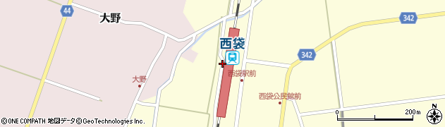 西袋駅周辺の地図
