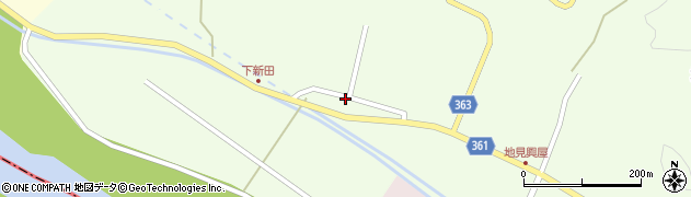 山形県酒田市地見興屋（下谷地）周辺の地図