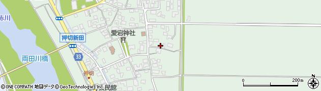 山形県東田川郡三川町押切新田街道表74周辺の地図