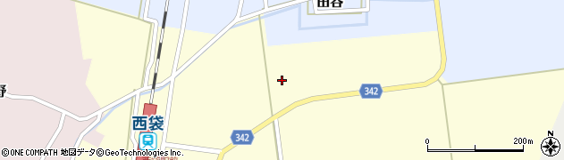 山形県庄内町（東田川郡）西袋（五十枚）周辺の地図
