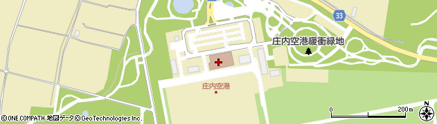 山形県庄内総合支庁建設部庄内空港事務所周辺の地図