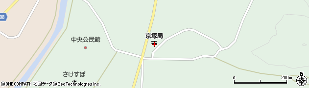 山形県最上郡鮭川村京塚1108-2周辺の地図