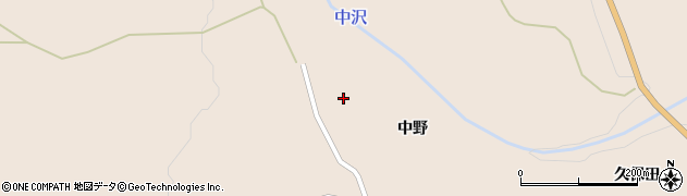 宮城県大崎市鳴子温泉鬼首（中野）周辺の地図