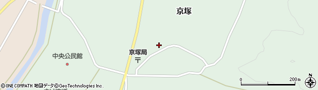 山形県最上郡鮭川村京塚1104周辺の地図