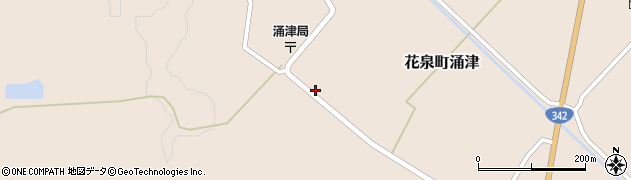 岩手県一関市花泉町涌津中町39周辺の地図