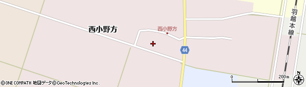 山形県庄内町（東田川郡）西小野方周辺の地図