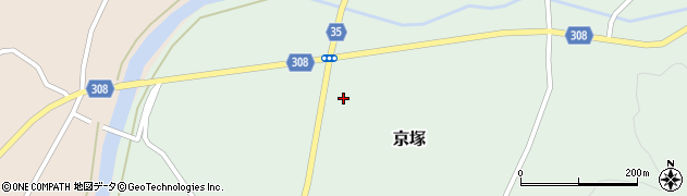 山形県最上郡鮭川村京塚1223周辺の地図