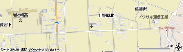 宮城県栗原市栗駒中野上野原北38周辺の地図