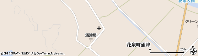 岩手県一関市花泉町涌津新町周辺の地図