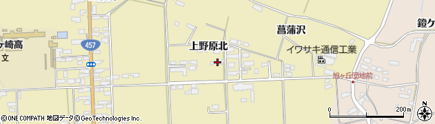 宮城県栗原市栗駒中野上野原北周辺の地図
