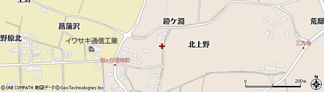 宮城県栗原市栗駒猿飛来（北上野）周辺の地図