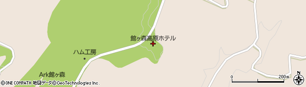 館ヶ森高原ホテル周辺の地図