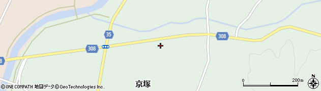 山形県最上郡鮭川村京塚951-8周辺の地図