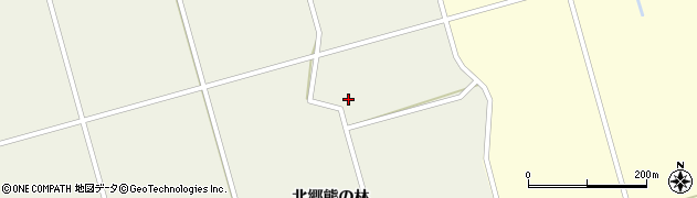宮城県栗原市鶯沢北郷道東中島25周辺の地図
