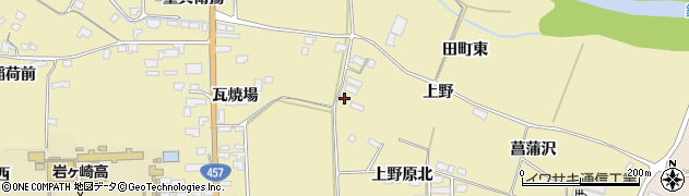 宮城県栗原市栗駒中野菖蒲沢189周辺の地図