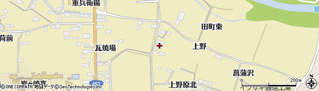 宮城県栗原市栗駒中野菖蒲沢48周辺の地図