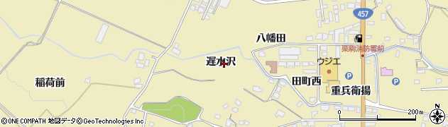 宮城県栗原市栗駒中野（遅水沢）周辺の地図