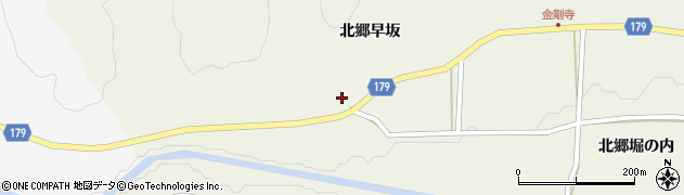 宮城県栗原市鶯沢北郷早坂97周辺の地図