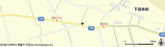 宮城県栗原市栗駒稲屋敷清水田86周辺の地図