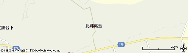 宮城県栗原市鶯沢北郷高玉周辺の地図