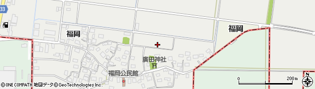 山形県酒田市広野（福岡）周辺の地図