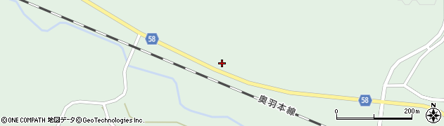 山形県最上郡鮭川村京塚98周辺の地図