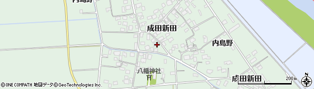 山形県三川町（東田川郡）成田新田周辺の地図