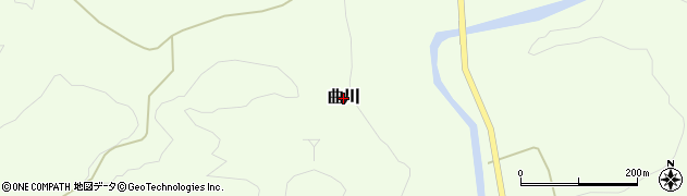 山形県鮭川村（最上郡）曲川周辺の地図