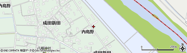 山形県三川町（東田川郡）成田新田（内島野）周辺の地図