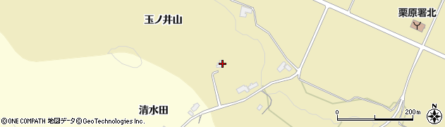 宮城県栗原市栗駒中野貝ケ森129周辺の地図