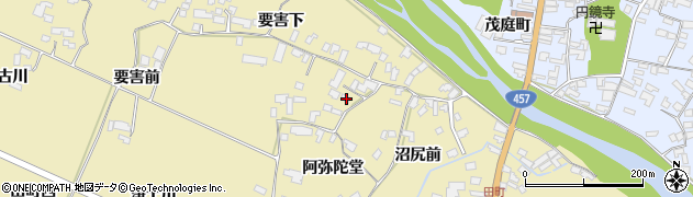 宮城県栗原市栗駒中野要害下133周辺の地図