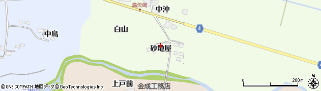 宮城県栗原市栗駒里谷砂地屋1周辺の地図