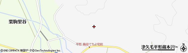 宮城県栗原市金成（津久毛平形烏子沢）周辺の地図