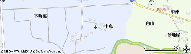 宮城県栗原市栗駒岩ケ崎（中島）周辺の地図