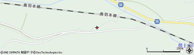 山形県最上郡鮭川村京塚281周辺の地図