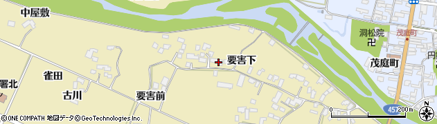 宮城県栗原市栗駒中野要害下34周辺の地図