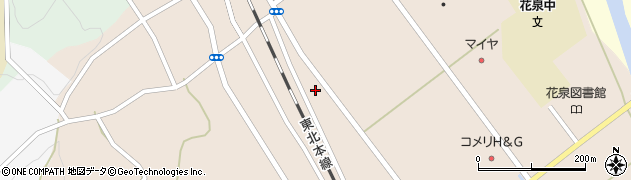 岩手県一関市花泉町涌津道下周辺の地図
