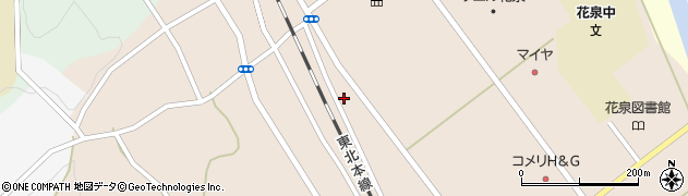岩手県一関市花泉町涌津道下21周辺の地図