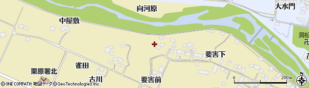 宮城県栗原市栗駒中野要害下6周辺の地図