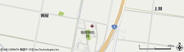 山形県酒田市広野興屋125周辺の地図