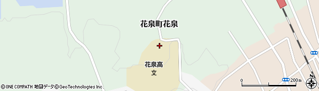 岩手県一関市花泉町花泉周辺の地図