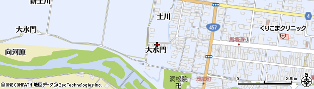宮城県栗原市栗駒岩ケ崎大水門周辺の地図
